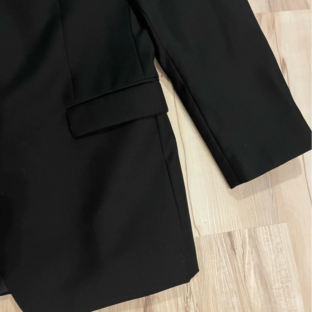 Lauren Ralph Lauren Wool Blazer amen’s Size 42L Black Classic Single Breasted